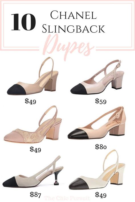 chanel flat shoes dupes|chanel two tone slingback dupes.